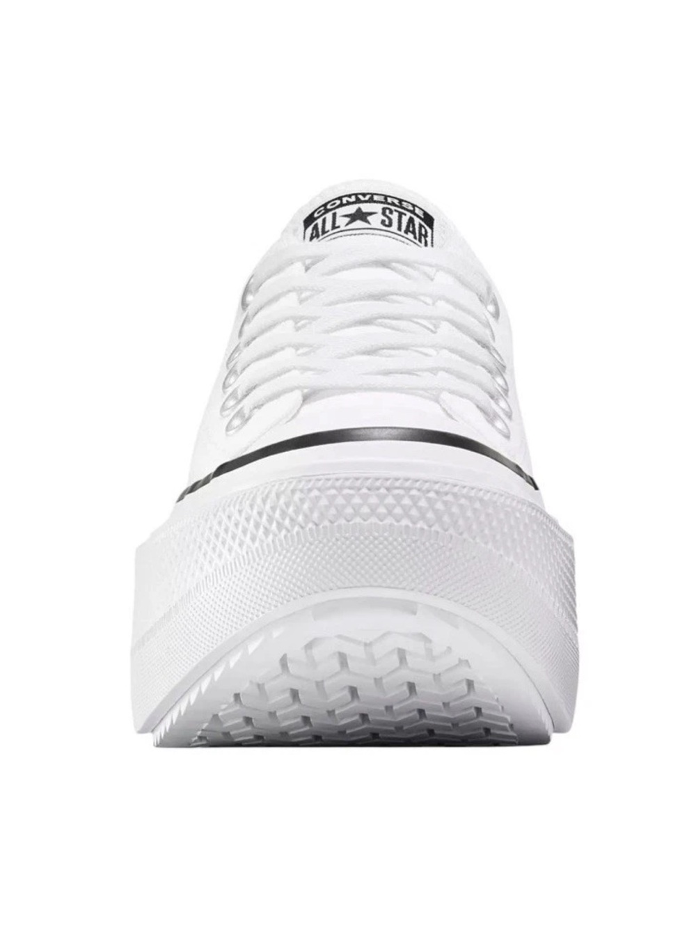 NEW Converse Women's Double Stack Low Top Shoes White Size 8.5 Platform Sneakers - Picture 5 of 9